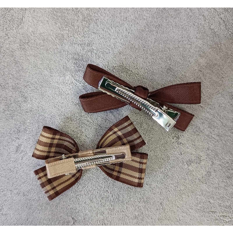 Set 2 Kẹp Tóc Nơ Style Hàn Quốc Cao Cấp Xinh Xắn Cho Bé - Phụ Kiện Tóc Cho Bé Đáng Yêu