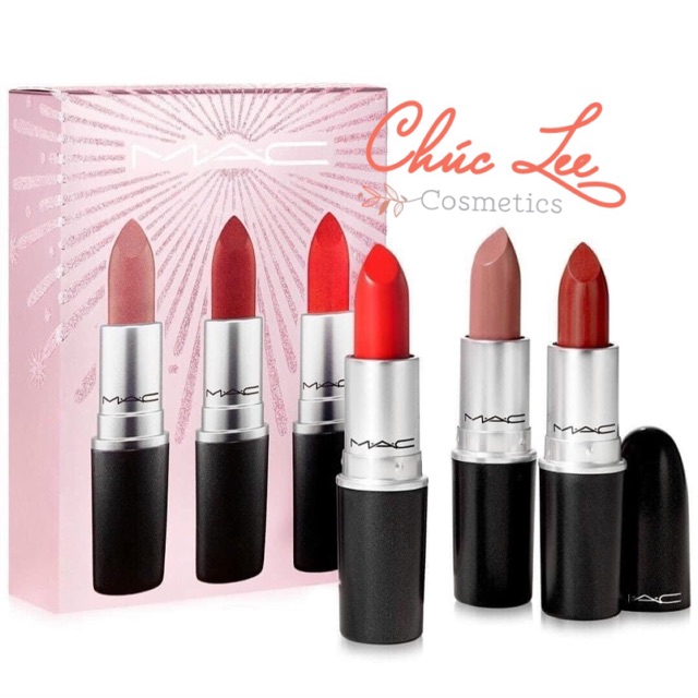 Bộ 3 cây son Fullsize siêu xinh MAC GiftSet 2020