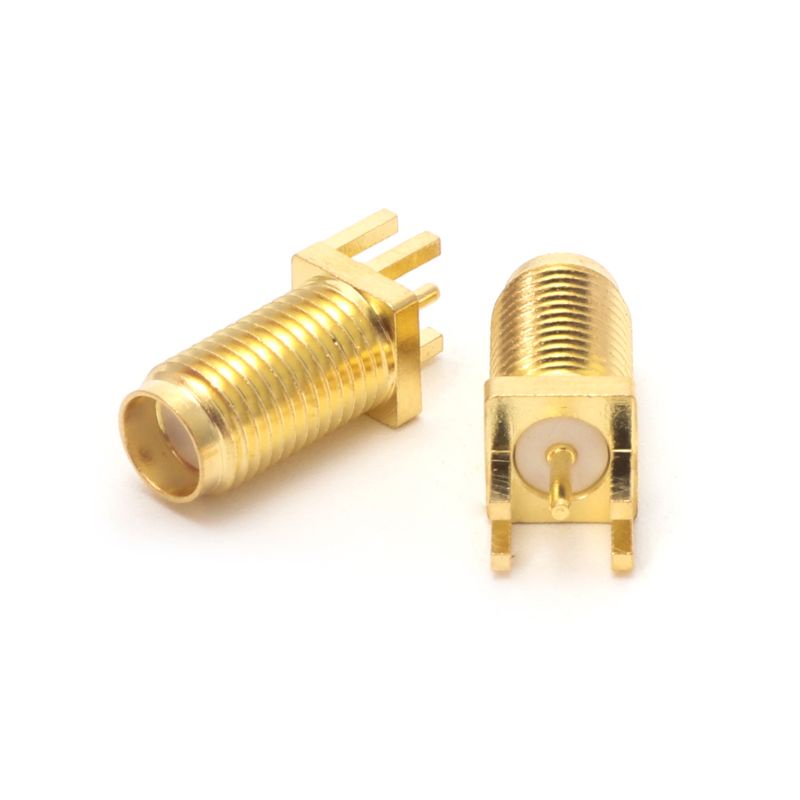 Set 10 Đầu Nối Thẳng Cổng SMA Cái Gắn Bảng Mạch PCB