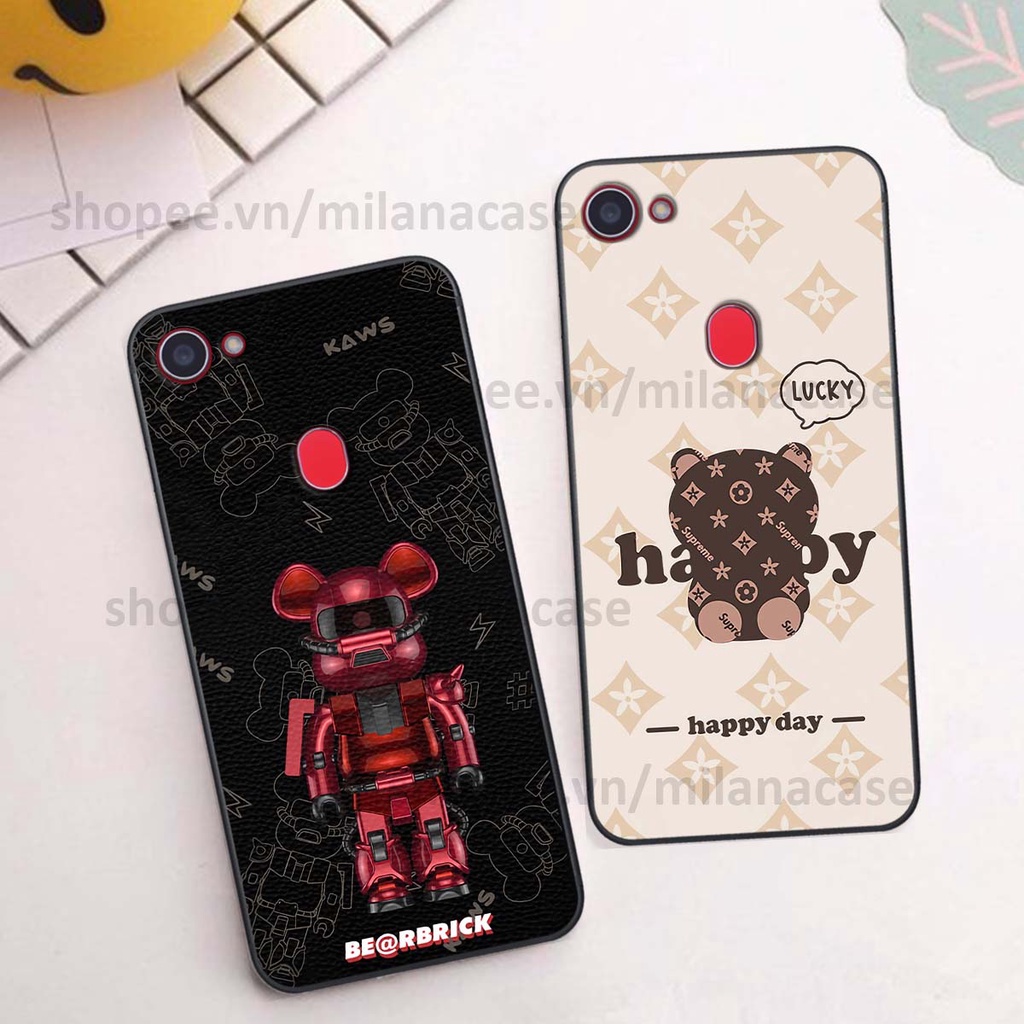 Ốp Oppo F5 / F5 Youth / F7 gấu be@rBrick gấu Teddy Kaws siêu đẹp, phong cách, cá tính