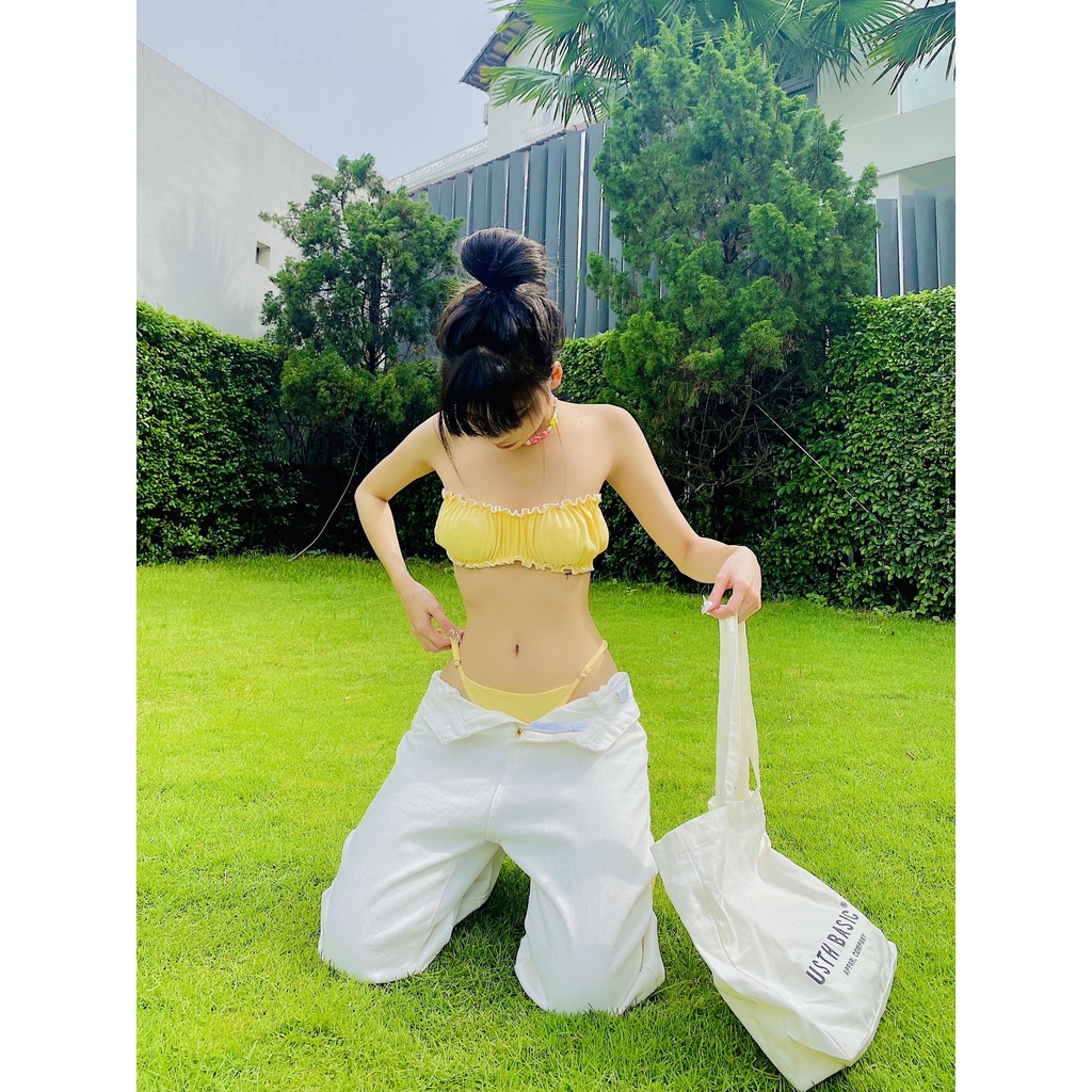 Set bikini thun gân hàng may thiết kế - BK02 | BigBuy360 - bigbuy360.vn