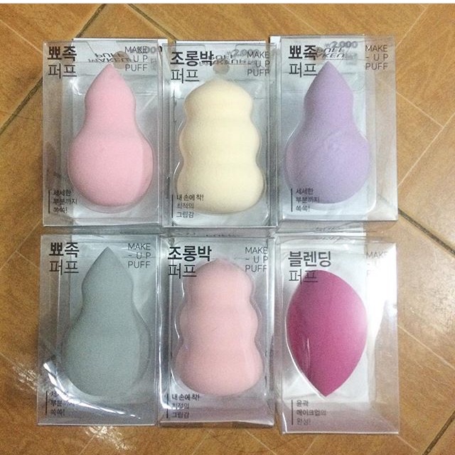 Mút tán nền Daiso - Daiso makeup sponge
