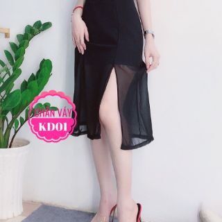 CHÂN VÁY VOAN DÁNG DÀI XẺ TÀ
