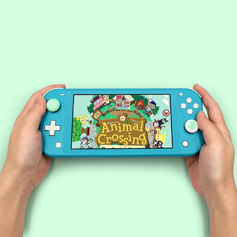 Animal Crossing Silicone Joystick Thumb Caps for Nintendo Switch NS / Lite Joy-Con Stick Grip Analog Cover Case 2Pcs