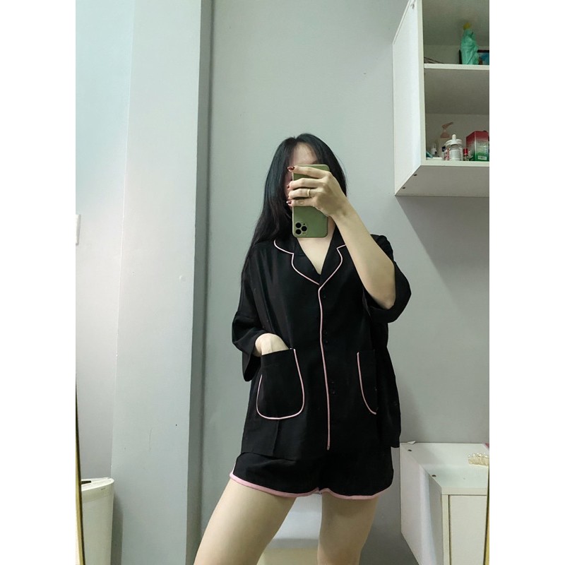 Đồ Bộ Đùi Cánh Dơi Chất Đẹp - Bộ pijama Lụa