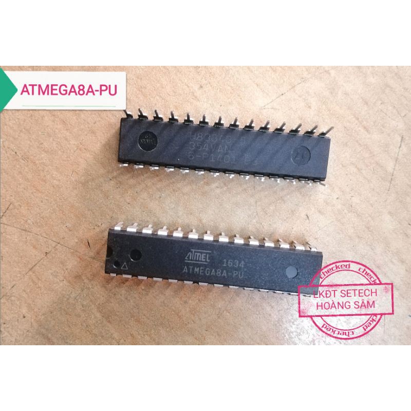 Vi điều khiển ATMEGA8A-PU 28 chân cắm chính hãng ATMEL