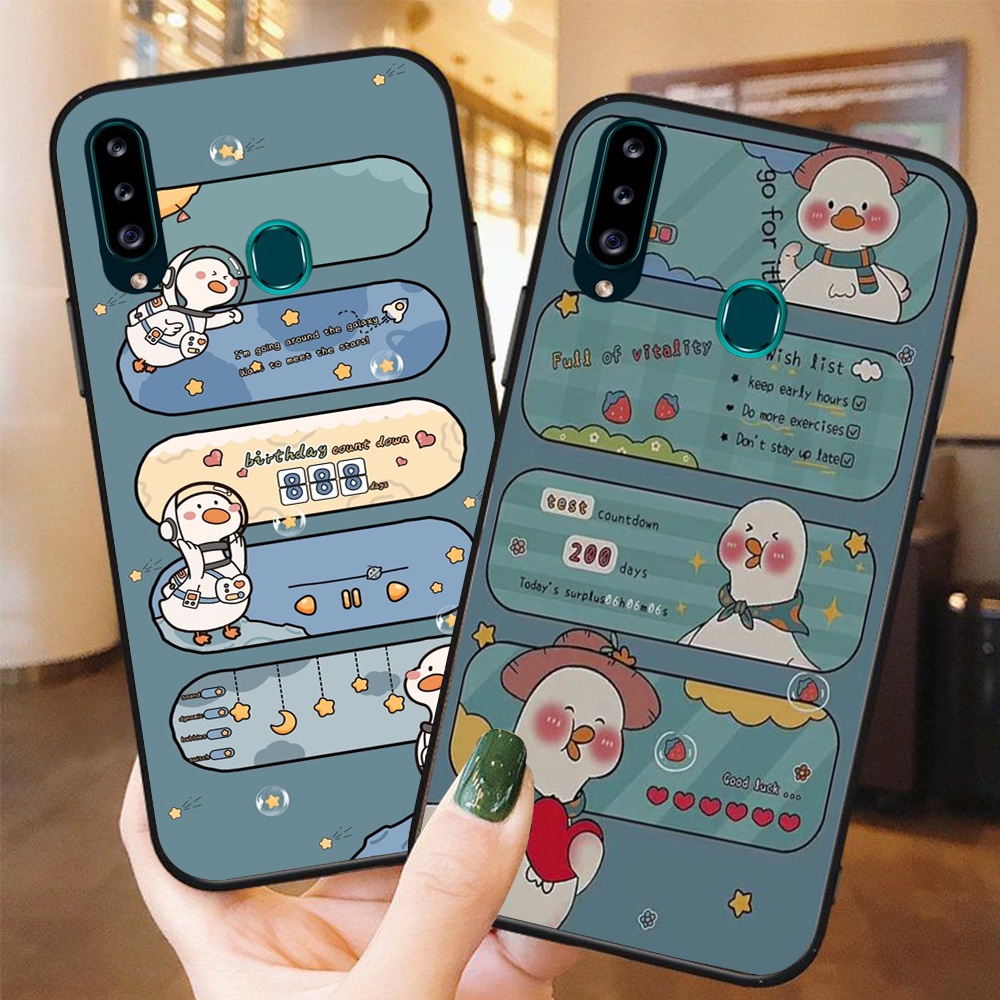 Ốp lưng điện thoại Samsung a20s bộ vịt xanh ngộ nghĩnh đáng yêu