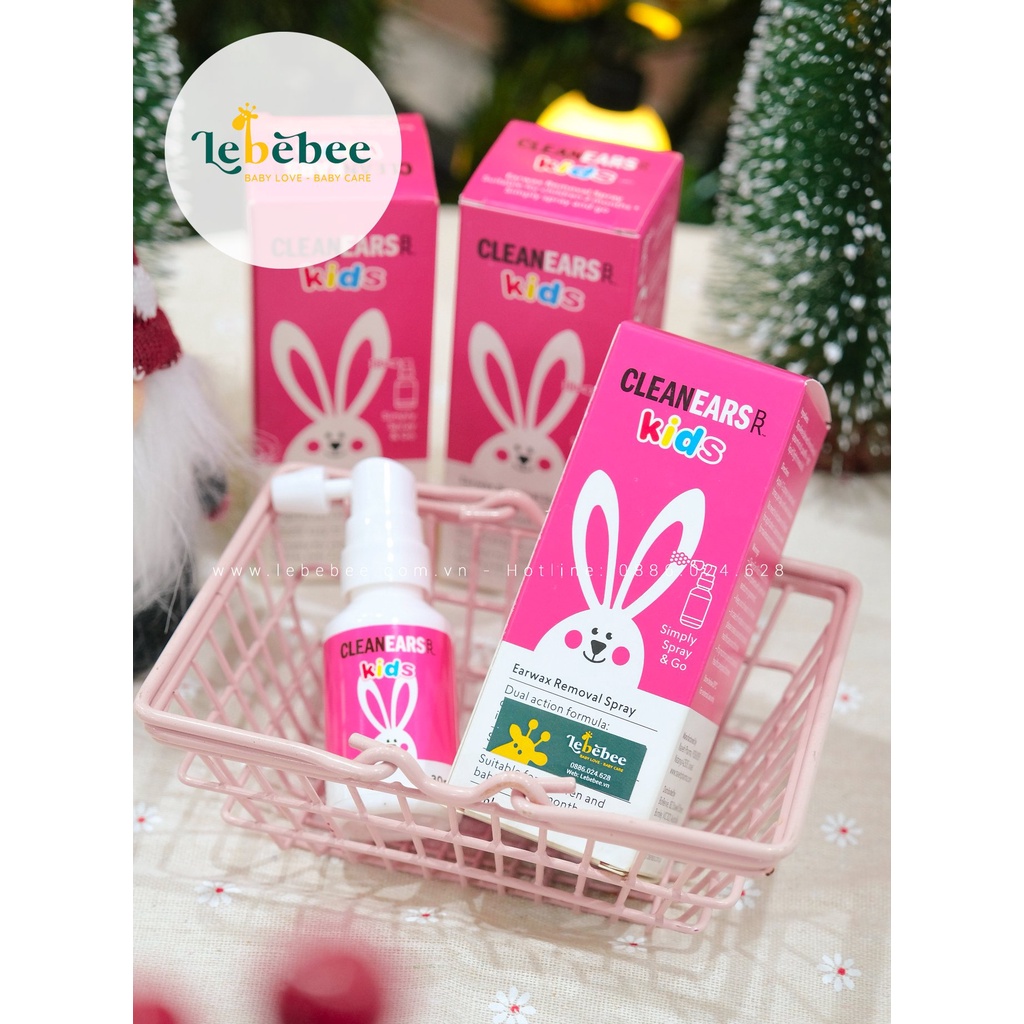 Xịt tan ráy tai cho bé Clean Ears Kids 30ml của Úc
