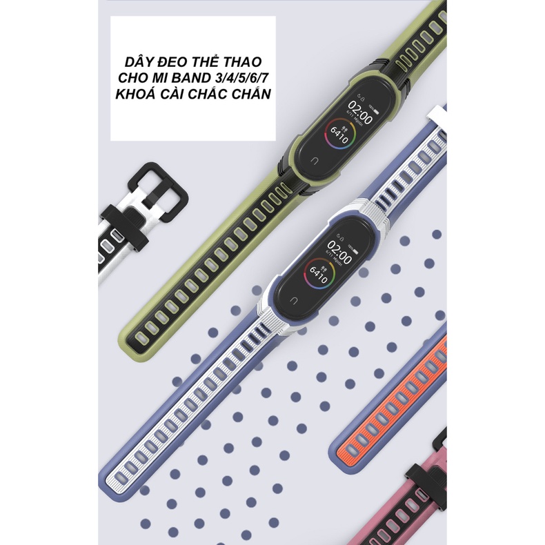 Dây Đeo Mi Band 7/6/5/4/3 - Dây Thể Thao PULSEIRA Mijobs - Khoá Cài Chắc Chắn, Chất Liệu Mềm Cao Cấp [CHÍNH HÃNG MIJOBS]