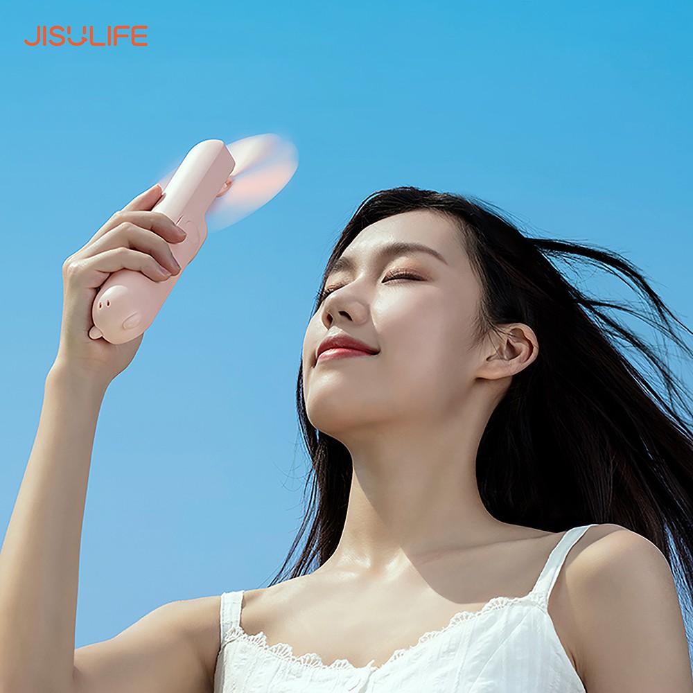 Quạt mini cầm tay Jisulife F8X, thời gian hoạt động siêu lâu, tích hợp đèn pin và sạc dự phòng_BH 12 tháng chính hãng | BigBuy360 - bigbuy360.vn