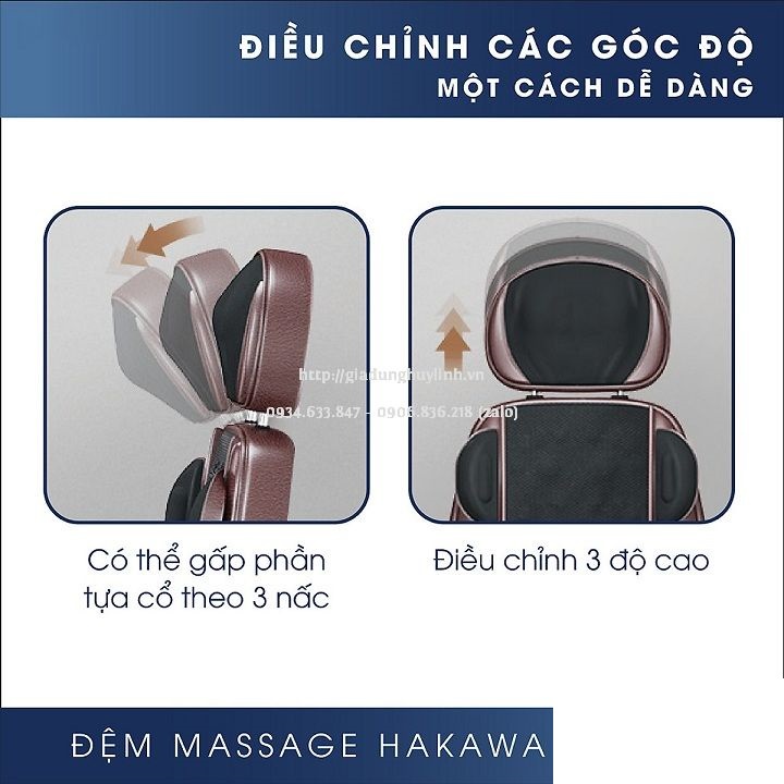 ĐÊM MASSAGE HAKAWA HK-M11 - SẢN PHẨM CHÍNH HÃNG - BẢO HÀNH 2 NĂM CHÍNH HÃNG - Tiện Lợi Và Cực Kỳ Nhỏ Gọn  Bảo hành 2 năm