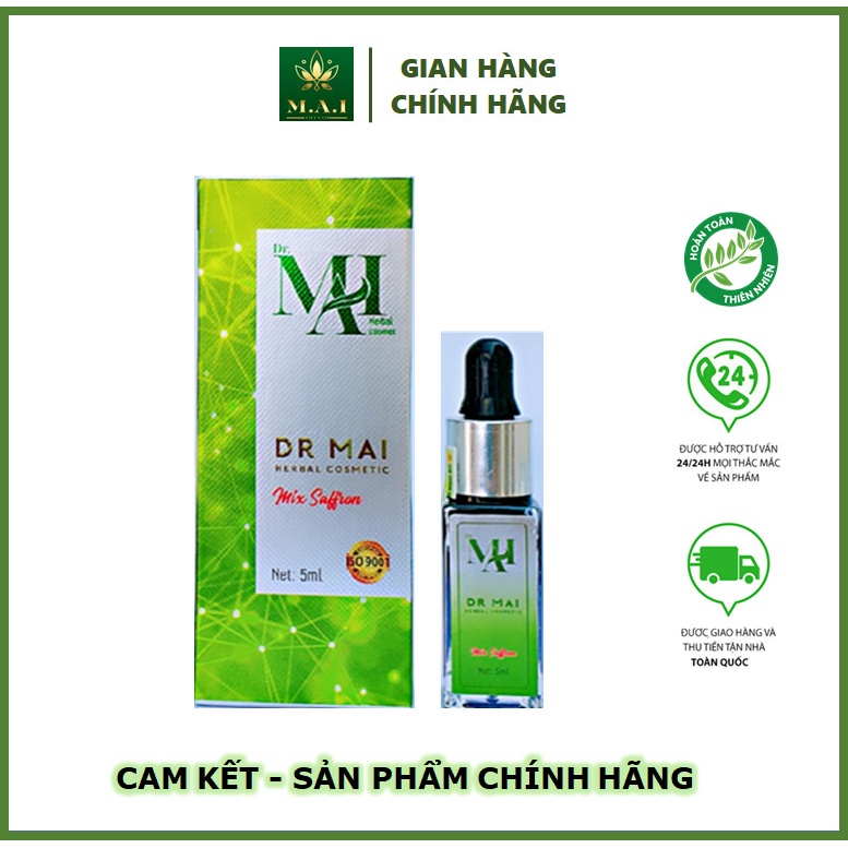 Dr Mai, Dr Mai mix saffron sạch thâm 5ml, làm mịn da, thu nhỏ lỗ chân lông, hết thâm nám | BigBuy360 - bigbuy360.vn