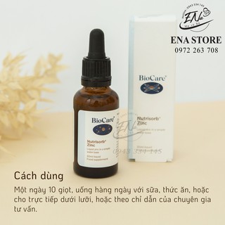 Giọt Kẽm BioCare Nutrisorb Zinc 30ml