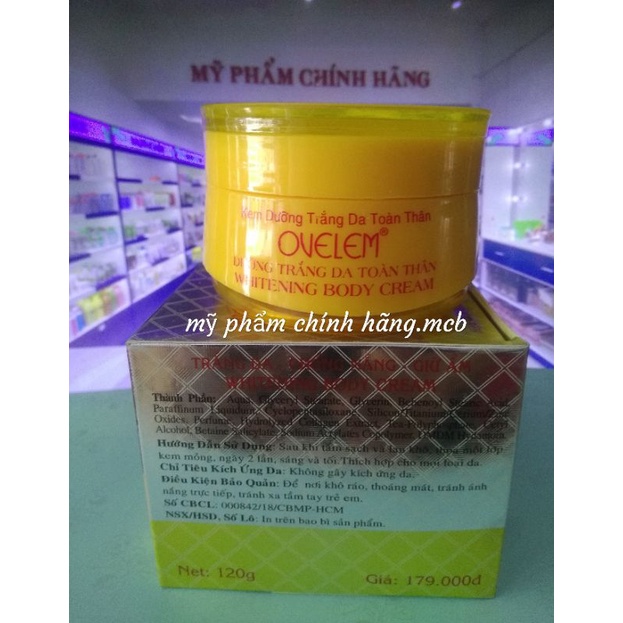 Kem ovelem dưỡng trắng da toàn thân x6