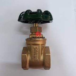 Van tổng (van 2 chiều) tay vặn bằng đồng phi 21, 27.