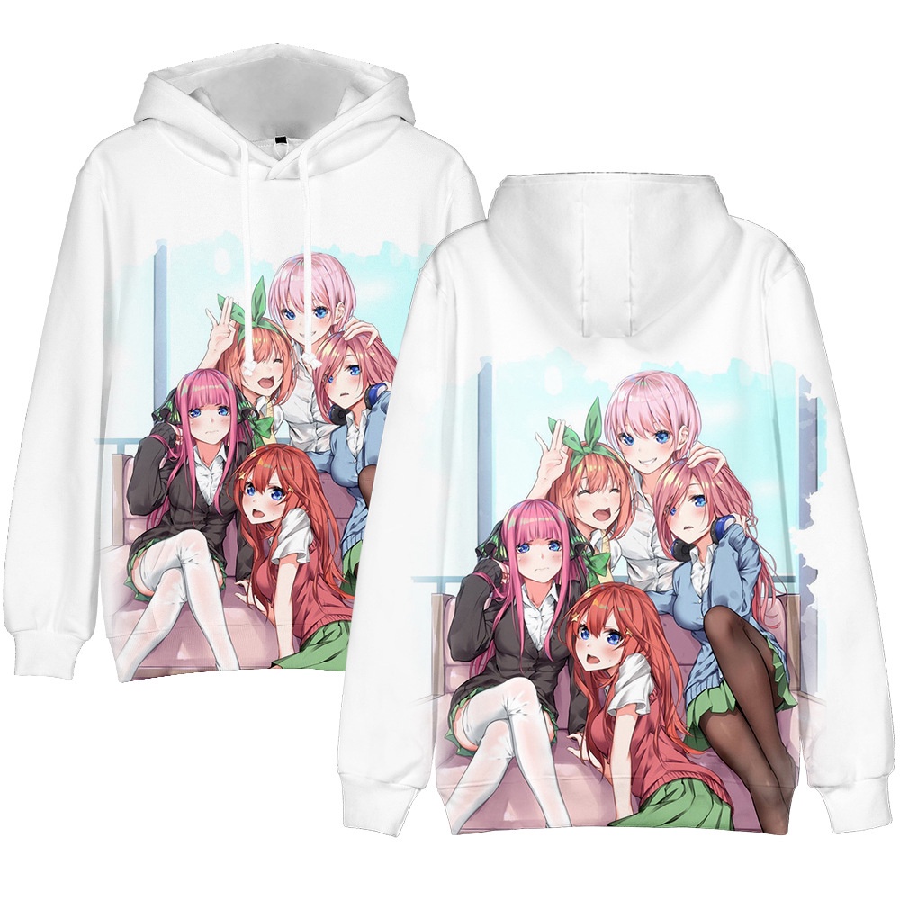 Áo Hoodie Hóa Trang Nhân Vật Nakano Ichika Nino Miku 3D