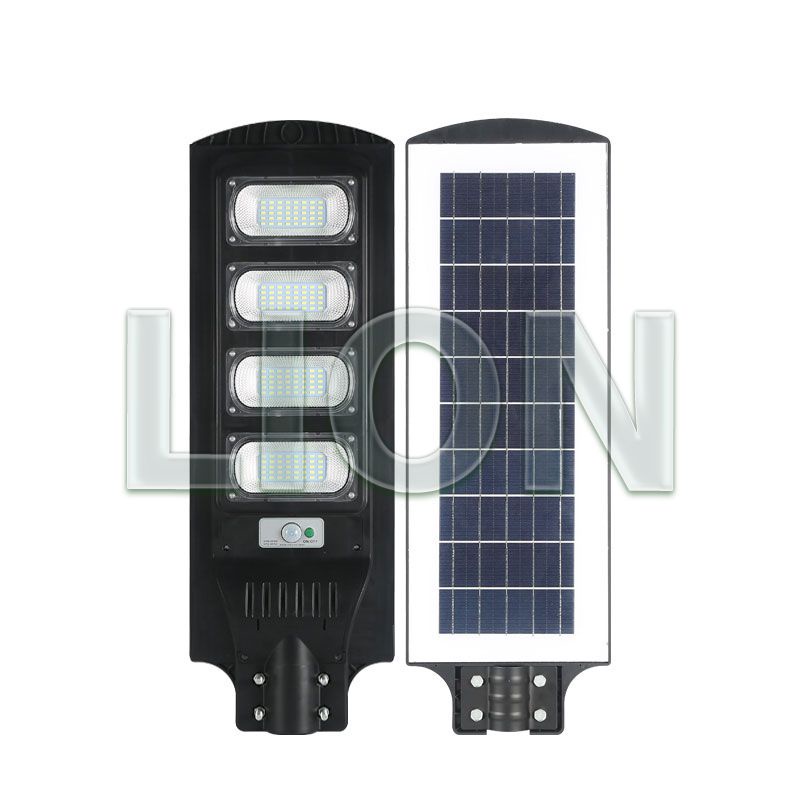 Đèn Đường Năng Lượng Mặt Trời Liền Thể 80/120/200W-LED LION Solar Light -Truyền Sáng Tốt;Độ Bền Cao-Cảm Biến Thông Minh