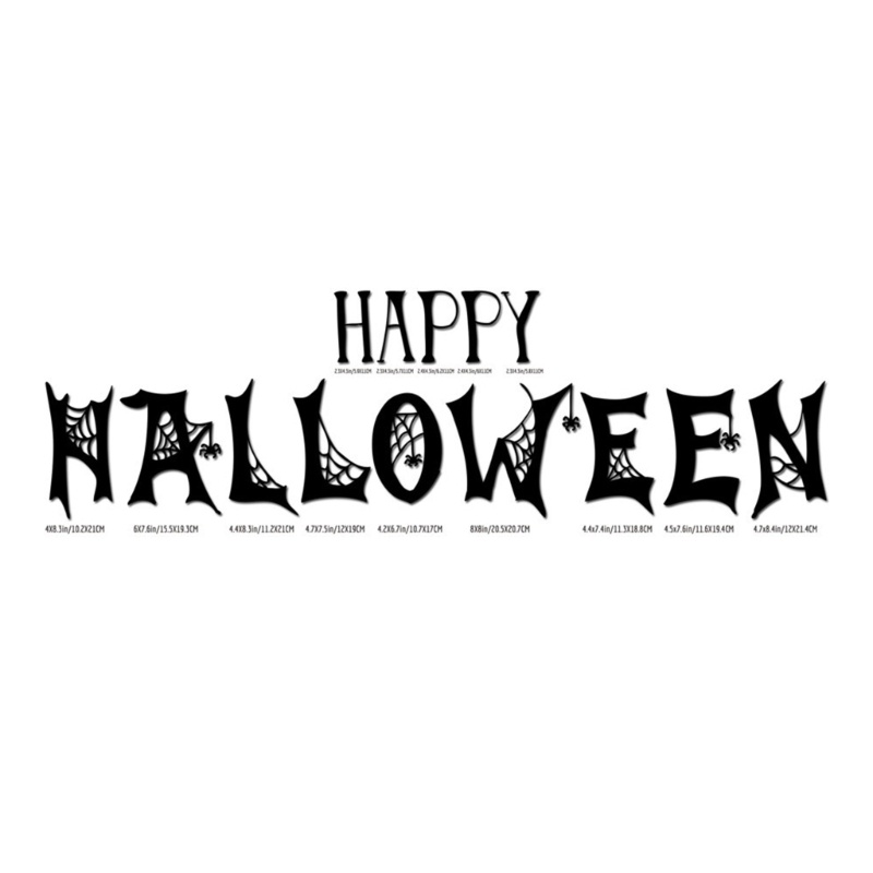 1 Set Sticker Dán Tường Trang Trí Phong Cách Halloween