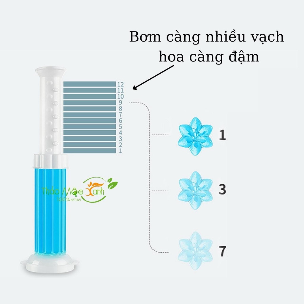 Gel thơm khử mùi bồn cầu với 6 mùi hương tùy chọn diệt khuẩn toilet