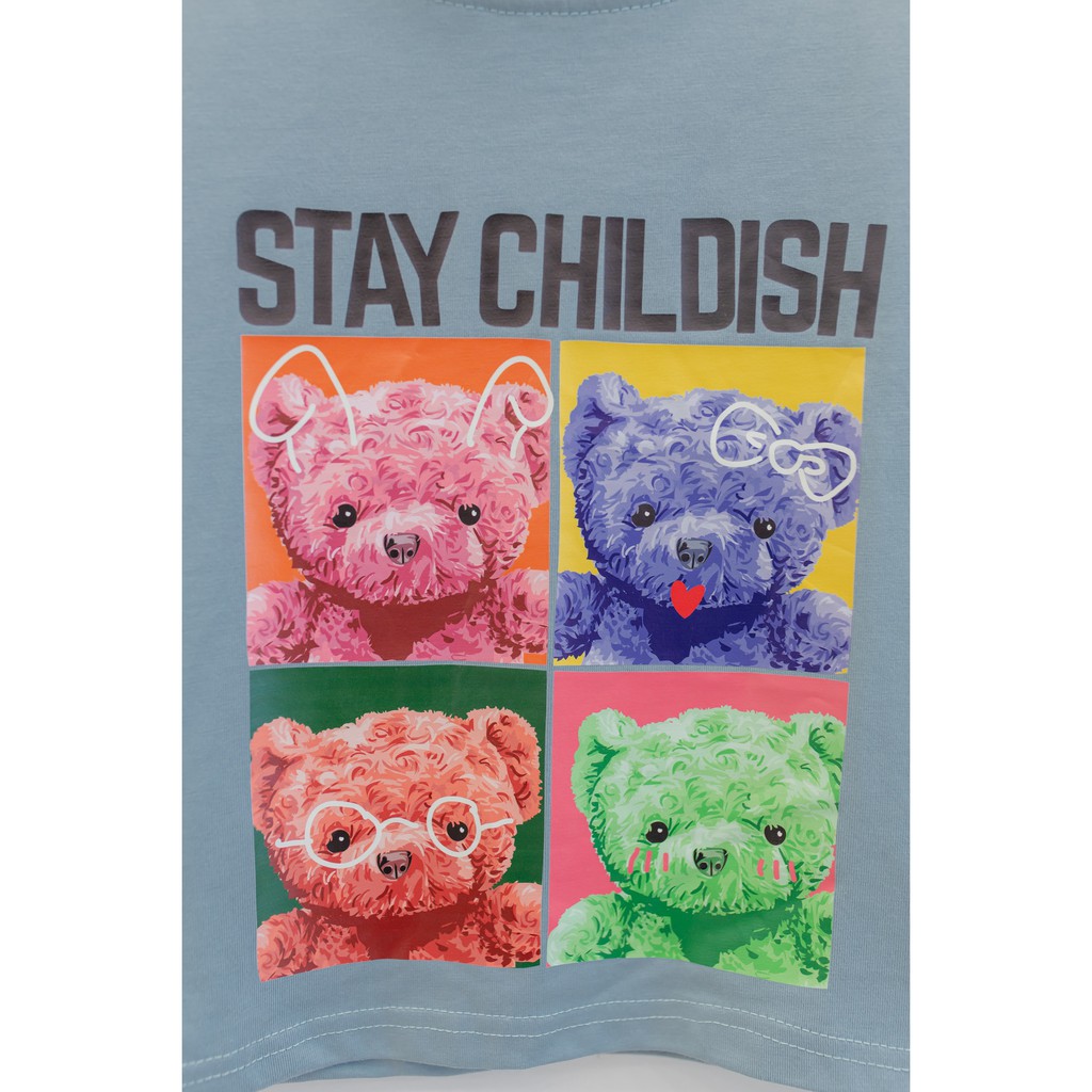 [ Miều ] Áo croptop in hình Stay Childish