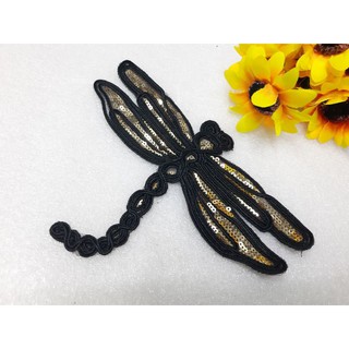 miếng kết hình chuồn chuồn đính kim sa