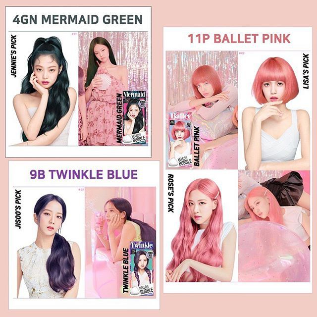 Thuốc nhuộm tóc tạo bọt Black Pink Miseen scene Hello Bubble Foam Color hàng gom sale Hàn Quốc mẫu mới