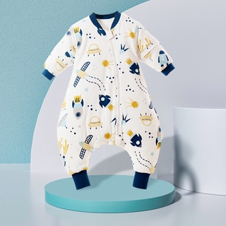 2020 Mùa thu và mùa đông Túi ngủ trẻ em mới chải cotton Baby chân Túi ngủ Phim hoạt hình Cotton nguyên chất cho bé Túi ngủ có thể tháo rời