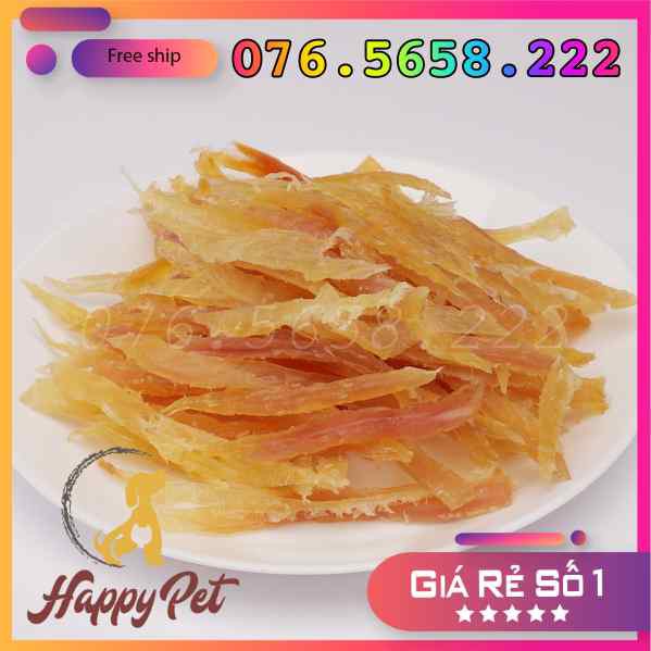 THỊT CÁ SỢI SẤY MỀM CHO CHÓ MÈO THÁI LAN ( 100% THỊT TƯƠI NGUYÊN CHẤT )