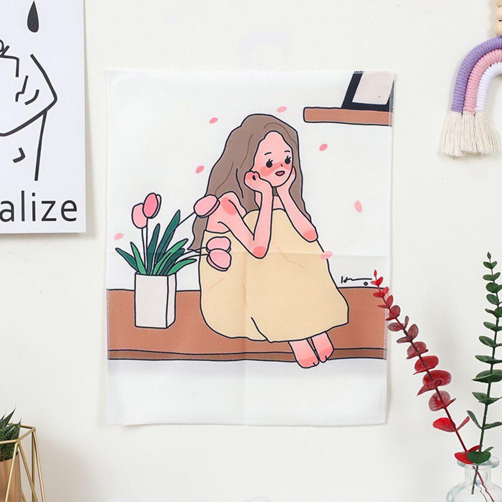 ZAIJIE24 Thảm Treo Tường Trang Trí Phòng Khách Họa Tiết Dễ Thương