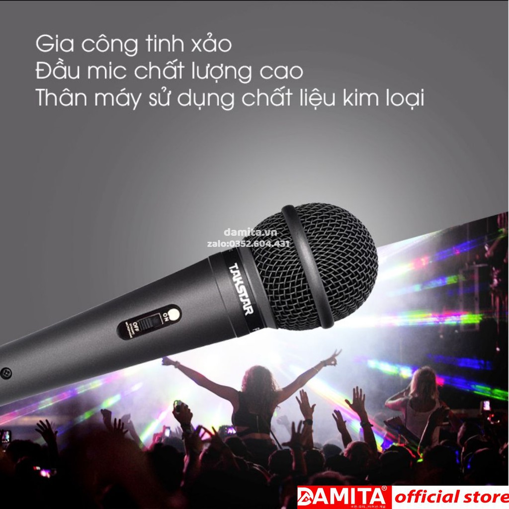 (FREESHIP)TẶNG CÁP IPHONE Mic Karaoke có dây Takstar Pro-38