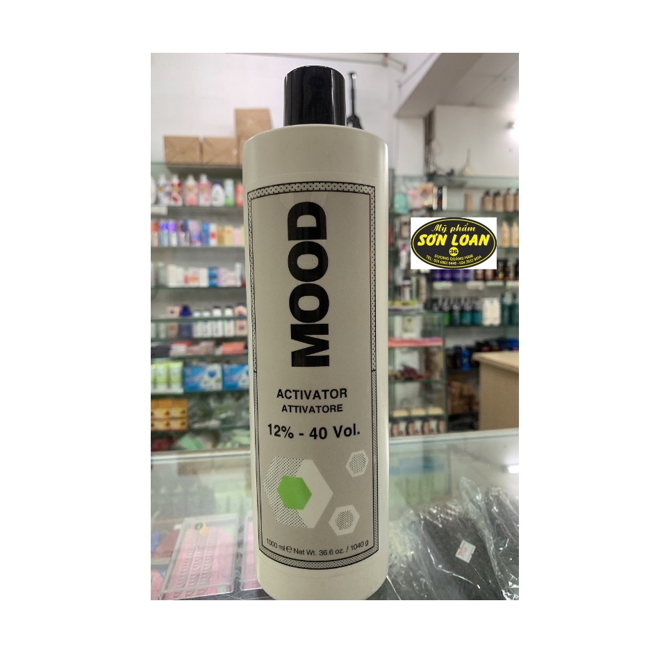 Oxy trợ nhuộm Mood Hàng Chính hãng 1000ml , Oxy Mood