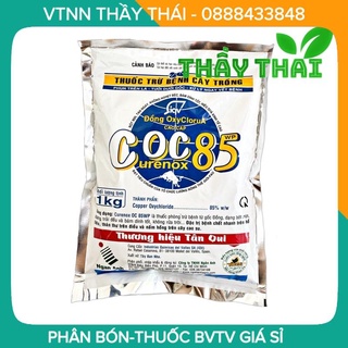 [CHÍNH HÃNG] Coc 85wp 1kg TânQuy Thuốc trừ bệnh cho hoa lan, hoa mai-thán thư,sương mai, ghẻ trái, Ghẻ lá