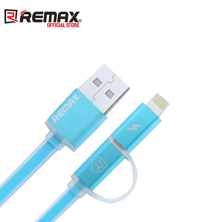 Cáp sạc 2 in 1 Remax RC-020T Aurora (5 màu)