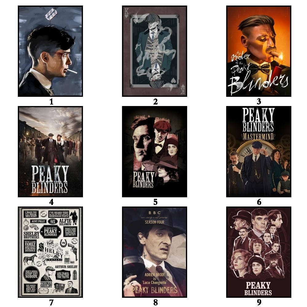 Tranh Treo Tường Trang Trí In Hình Nhân Vật Phim Peaky Blinders