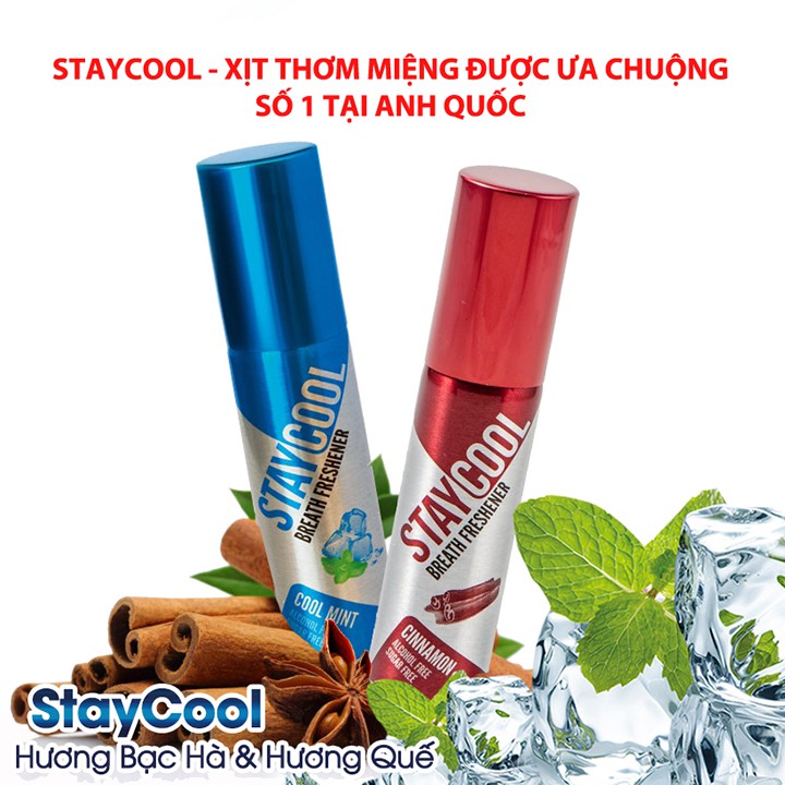 Xịt Thơm Miệng Staycool Nhập Khẩu Anh Quốc 20ml