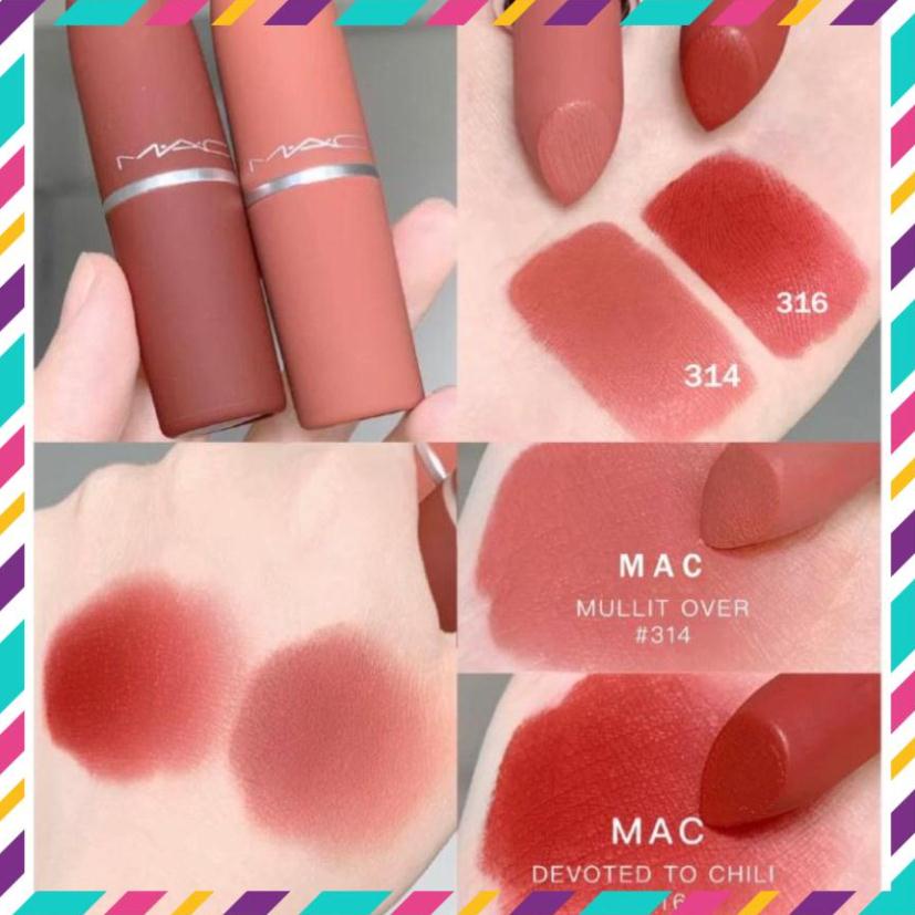 Son môi MAC Powder Kiss Lipstick 3g PHIÊN BẢN GIỚI HẠN- HOT NHẤT 2022 [ phiên bản LIMITTED]
