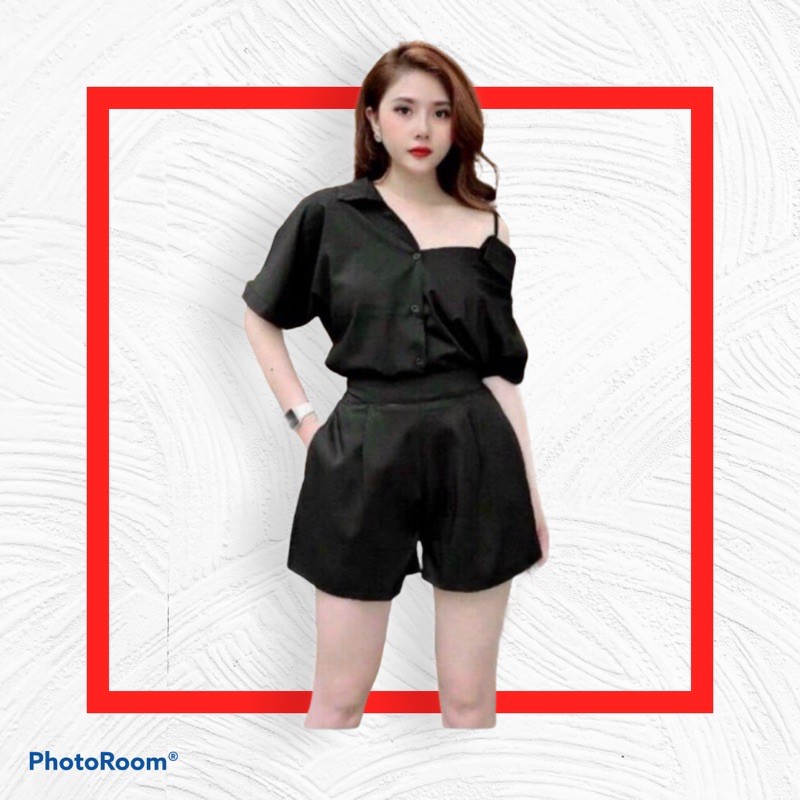 Set đồ nữ mặc dạo phố chất liệu vải đũi, tay lửng 2 màu và 2 size