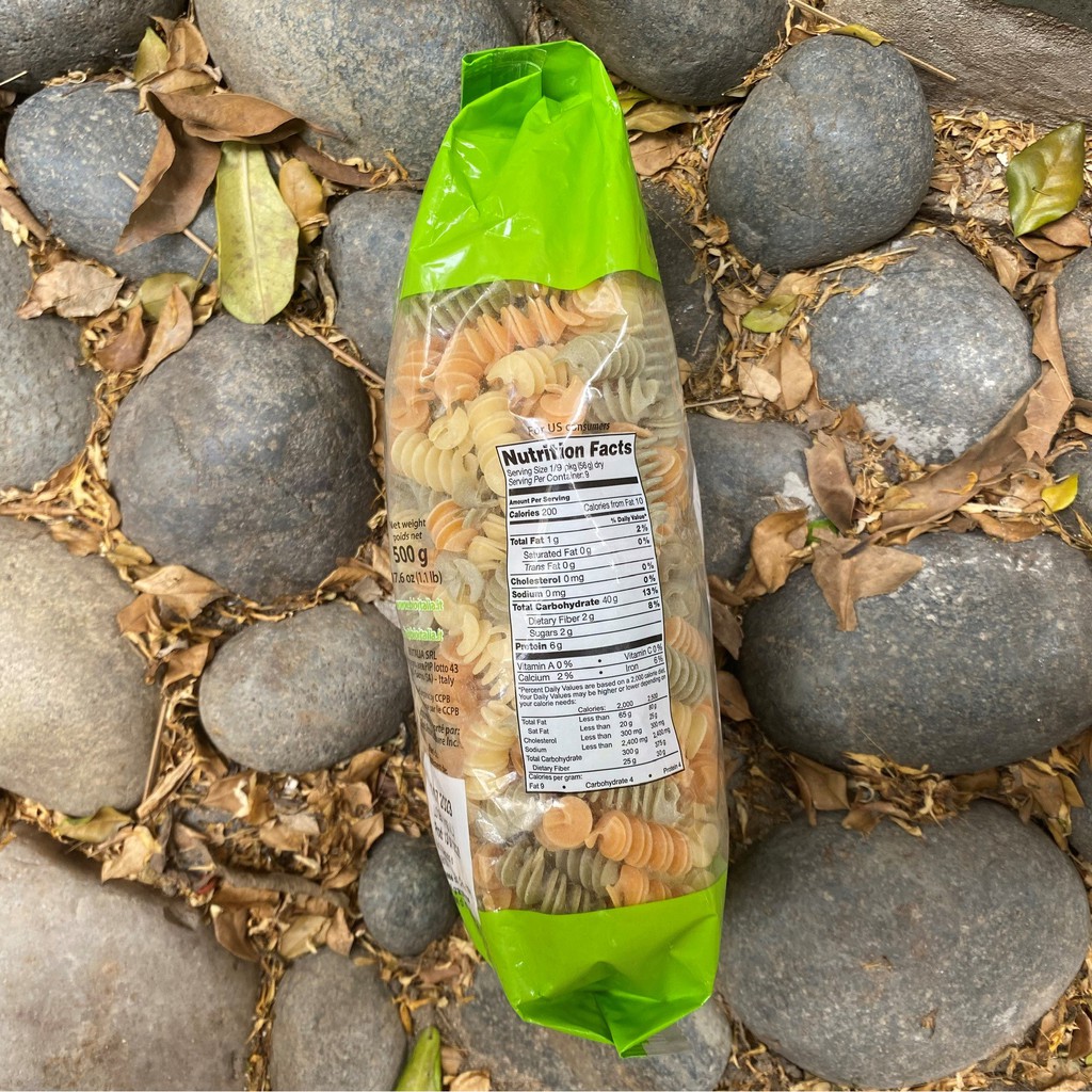 Nui xoắn rau củ quả hữu cơ Bioitalia 500g Bioitalia Fusilli Vegetable 500g