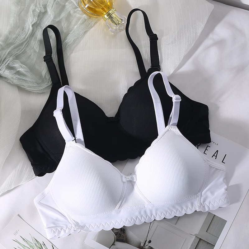 Áo lót ngực nữ sinh không gọng viền ren chất cotton mát mềm mại phù hợp cho cả ngực nhỏ AL44_ NuciFera