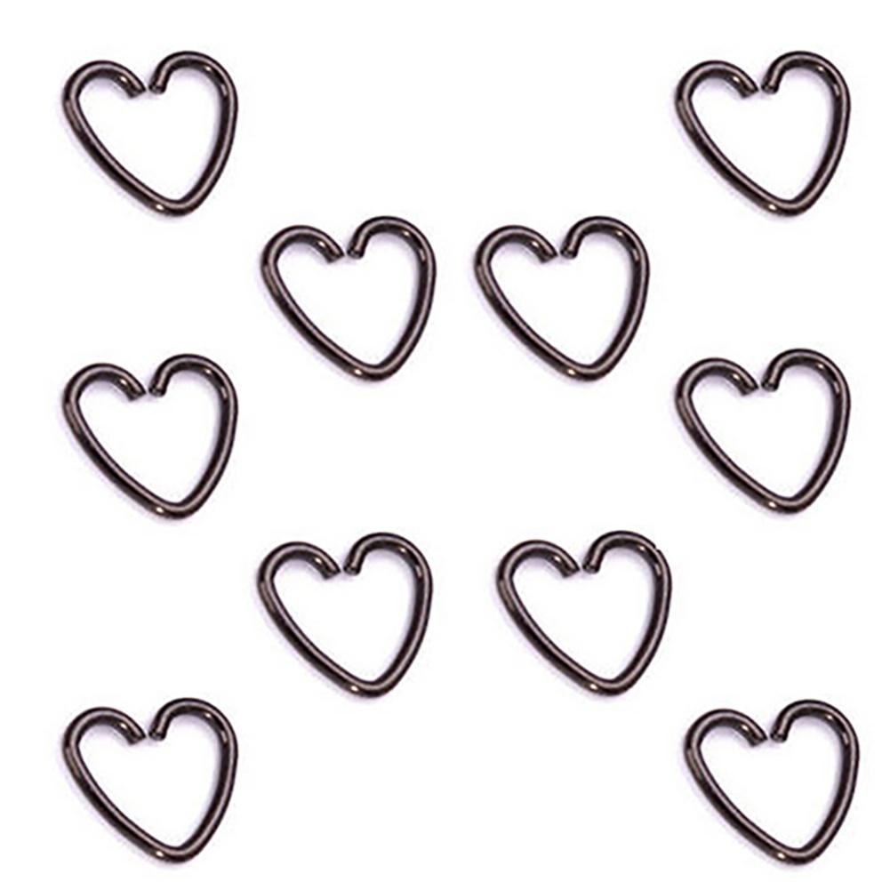 Bộ 10 đôi khuyên tai hình trái tim/ ngôi sao thiết kế xinh xắn cho nữ