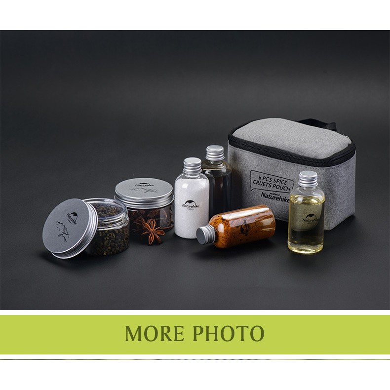 |CHÍNH HÃNG] BỘ LỌ ĐỰNG GIA VỊ NẤU ĂN DÃ NGOẠI NATUREHIKE NH17T011-P | BigBuy360 - bigbuy360.vn