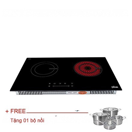 [Hàng Nhập Khẩu – Freeship Toàn Quốc] Bếp Từ Và Hồng Ngoại Đôi Ferroli IC4200BS Mặt Kính Schott Điều Khiển Số - Bảo Hành