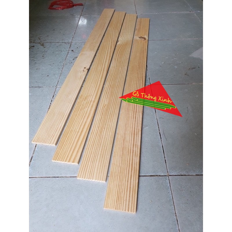 Combo 4 thanh gỗ thông dài 1m2, rộng 10cm, dày 1cm được bào láng 4 mặt phù hợp để trang trí, chế loa bluetooth, DIY