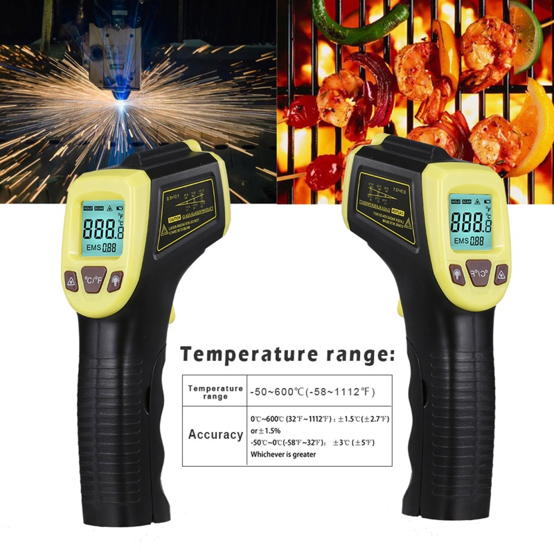 ✿ Súng Nhiệt Độ Hồng Ngoại Gm320S -50~600°C / -58~1112°F Máy Chiếu Laser Lcd | BigBuy360 - bigbuy360.vn