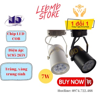 Đèn led rọi ray SMD 7W siêu sáng, chiếu rọi cửa hàng, showroom quần áo, bảo tàng, TTTM, bảo hành 24 tháng