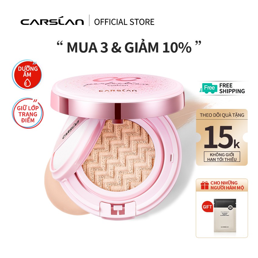 Phấn Nước Che Khuyết Điểm Carslan Dưỡng Ẩm Lâu Trôi 13.5g