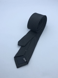 Cà vạt đen chấm bi bản nhỏ 5cm