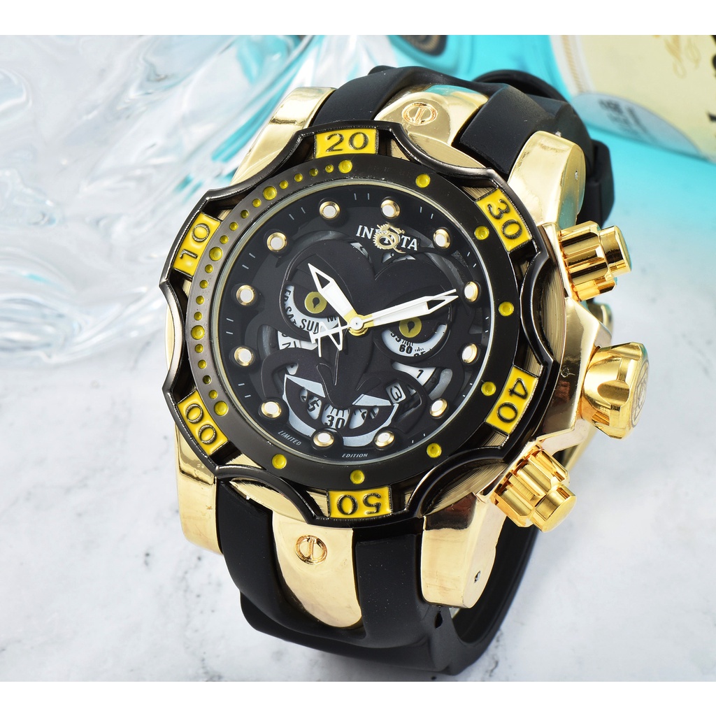 Đồng Hồ Quartz Nam Dây Silicone 2023 Invicta Grande
