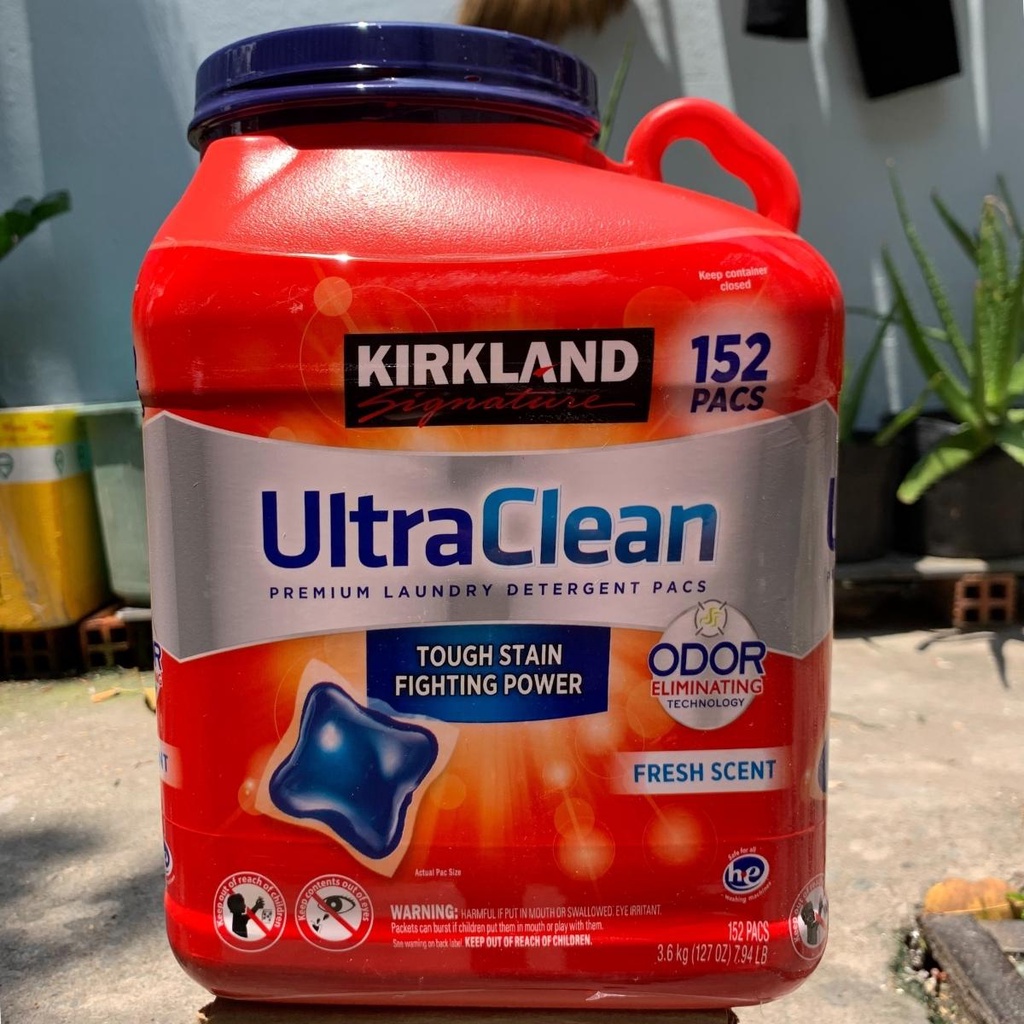 Viên giặt quần áo Kirkland Ultra Clean 152 viên Mỹ - Hàng nhập khẩu