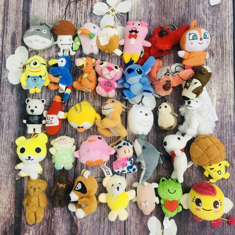 NN)Thú móc khóa mini 5-15cm